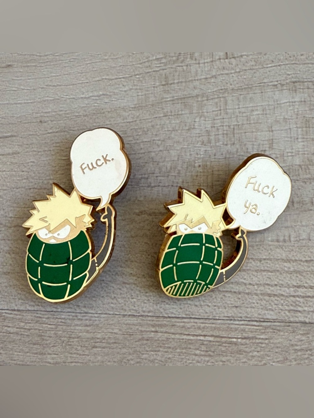 My Hero Academia Katsuki Bakugo Dynamight Explicit Hand Grenade Pins